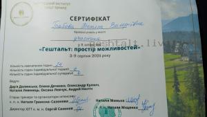 Сертифікат учасника інтенсива в Польщі 2024 рік